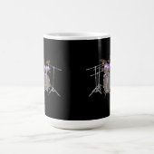 Drums: Paars & Wit Drumstel: 3D Model: Mok (Center)