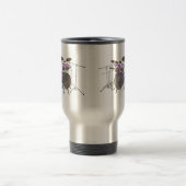 Drums: Paarse & Witte Drum Kit: 3D Model: Mok (Center)