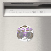 Drums: Paarse & witte drumkit: 3D-model: Magneet (Insitu (Vaatwasser))
