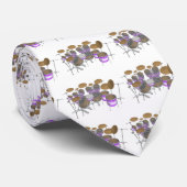 Drums: Paarse & witte drumkit: 3D-model: Stropdas (Opgerold)