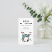 Drums Percussie Musicus Visitekaartje (Staand voorkant)