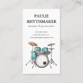 Drums Percussie Musicus Visitekaartje (Voorkant)