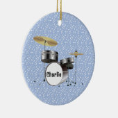 Drums percussie muzieknoten ontwerp keramisch ornament (Rechts)