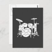 Drums Percussion Briefkaart (Voorkant / Achterkant)