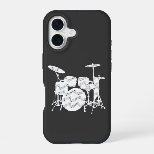 Drums Percussion iPhone 16 Hoesje (Achterkant)