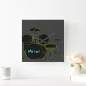 Drums Persoonlijke wandklok (Huis)