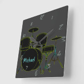 Drums Persoonlijke wandklok (Hoek)