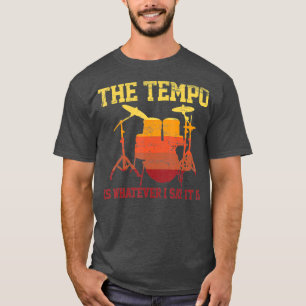 Drums Player Drummer Drummer Drumming Funny Retro T-shirt