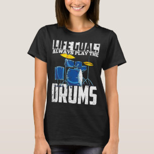 Drums Player Drummer Percussie Drum Set Muziek Dr. T-shirt