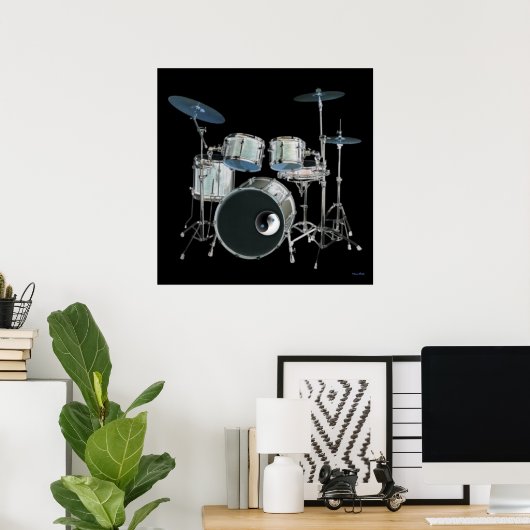 Drums Poster (Thuiskantoor)