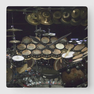 Drums Power Vierkante Klok