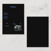 Drums-profielkaart Visitekaartje (Voorkant / Achterkant)