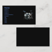 Drums-profielkaart Visitekaartje (Voorkant / Achterkant)