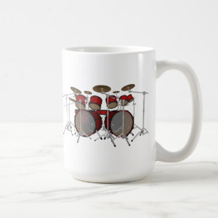 Drums: Red Drum Kit: 3D-model: Koffiemok