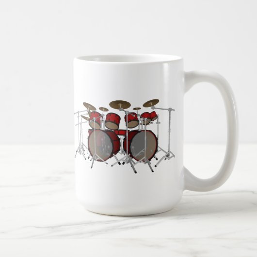 Drums: Red Drum Kit: 3D-model: Koffiemok (Rechts)