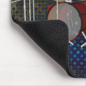 Drums: Red Drum Kit: 3D-model: Mousepad Muismat (Hoek)