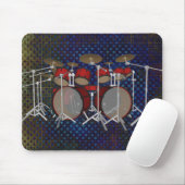 Drums: Red Drum Kit: 3D-model: Mousepad Muismat (Met muis)