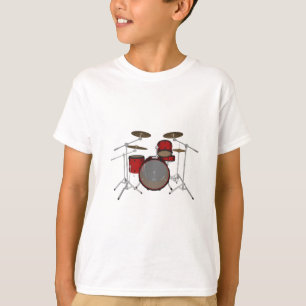 Drums: Red Drum Kit: 3D-model: T-shirt