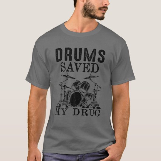 Drums redde mijn tapijt grappig drummer t-shirt (Voorkant)