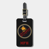 drums ~ reizigerdrummer bagagelabel (Voorkant verticaal)