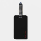 drums ~ reizigerdrummer bagagelabel (Achterkant verticaal)