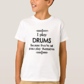 Drums - Speel zelf Funny Deco Music T-shirt (Voorkant)