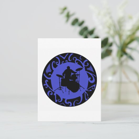 DRUMS SPRUIDEN OP BRIEFKAART (Staand voorkant)