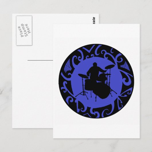 DRUMS SPRUIDEN OP BRIEFKAART (Voorkant / Achterkant)