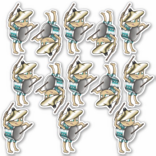 Drums Sticker (Voorkant)