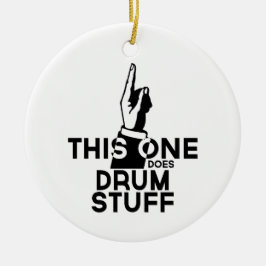 Drums Stuff - Funny Drums Music Keramisch Ornament