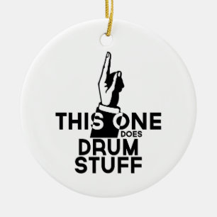 Drums Stuff - Funny Drums Music Keramisch Ornament