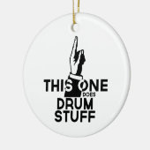Drums Stuff - Funny Drums Music Keramisch Ornament (Links)