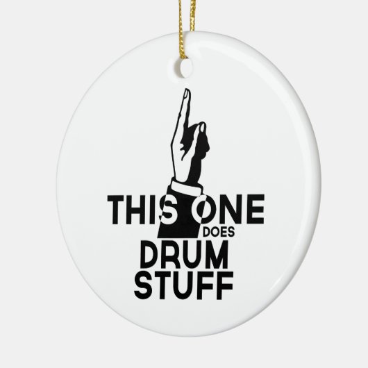 Drums Stuff - Funny Drums Music Keramisch Ornament (Links)
