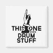 Drums Stuff - Funny Drums Music Magneet (Voorkant)