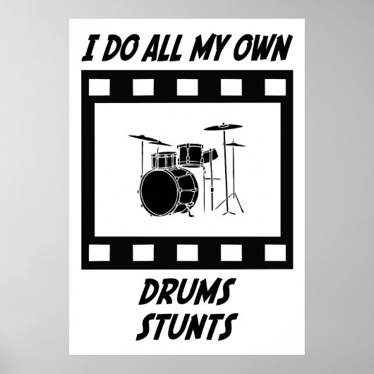 Drums Stunts Poster (Voorkant)