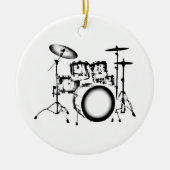 Drums "tekenen" keramisch ornament (Voorkant)
