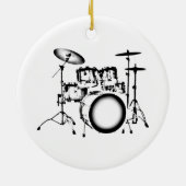 Drums "tekenen" keramisch ornament (Achterkant)