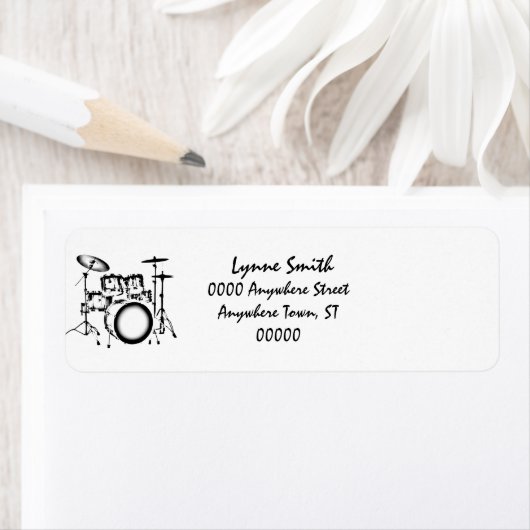 Drums "Tekening" Etiket (Insitu)