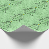 Drums Tekst Kerstboom Cadeaupapier (Hoek)