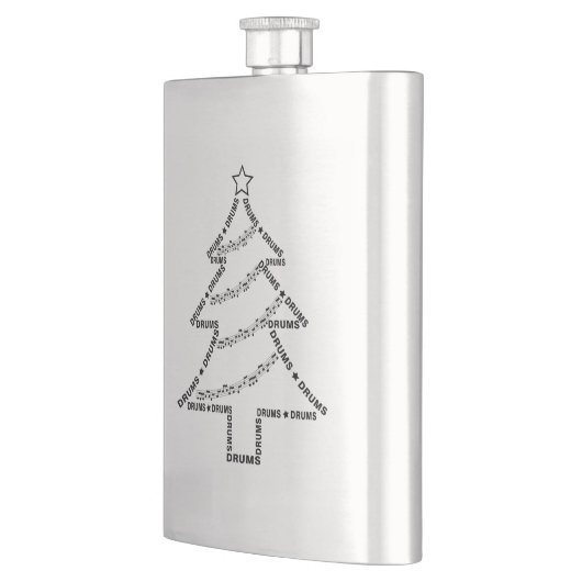 Drums Tekst Kerstboom Flacon (Links)