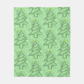 Drums Tekst Kerstboom Fleece Deken (Voorkant)