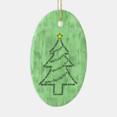 Drums Tekst Kerstboom Keramisch Ornament (Rechts)