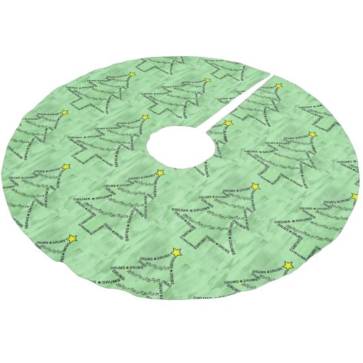 Drums Tekst Kerstboom Kerstboom Rok (Gekanteld)