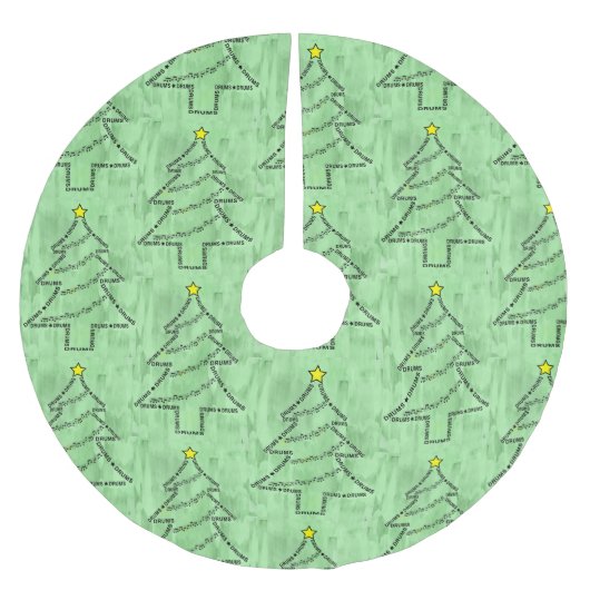 Drums Tekst Kerstboom Rok (Voorkant)