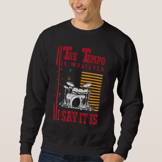 Drums Tempo Drummer Trui (Voorkant)