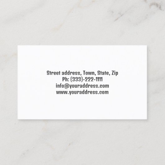 Drums Tutor Visitekaartje (Achterkant)