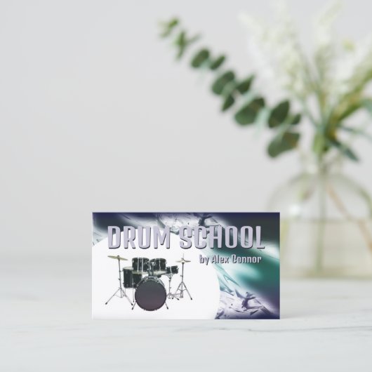 Drums Tutor Visitekaartje (Staand voorkant)