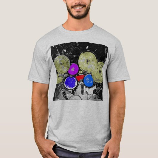 Drums van bovenaf t-shirt (Voorkant)