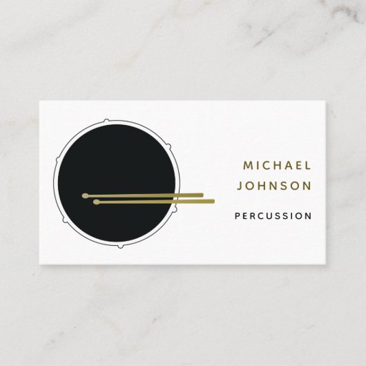 Drums Visitekaartje (Voorkant)