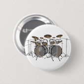 Drums: White drumkit: 3D model: Ronde Button 5,7 Cm (Voorkant /achterkant)